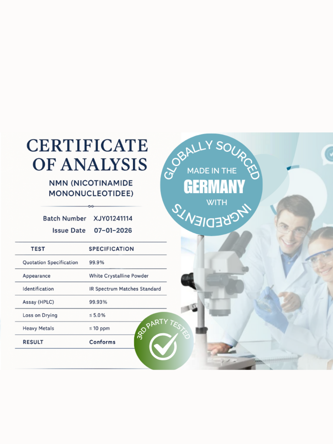 NMN Powder - Nicotinamide Mononucleotide