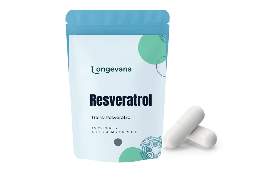 Trans-Resveratrol 99.6% – 60 x 250mg Capsules