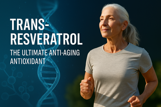 Longevana Trans-Resveratrol supplement bottle — 99.78% pure, German-made anti-aging antioxidant