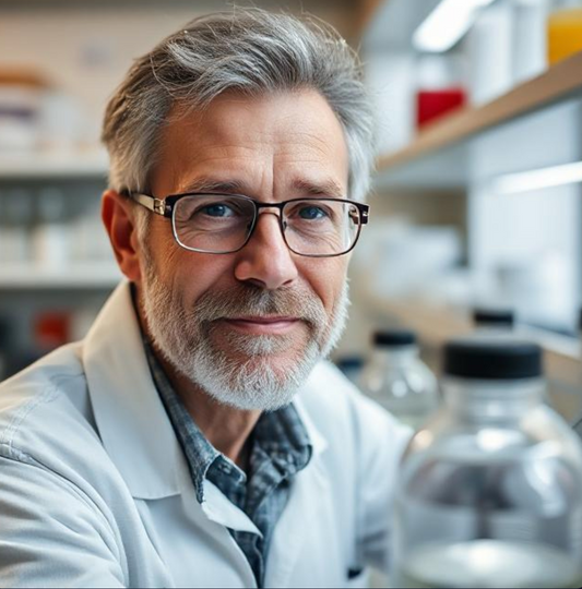 Illustration of the future of anti-aging science showing cellular repair, longevity supplements, and epigenetic research