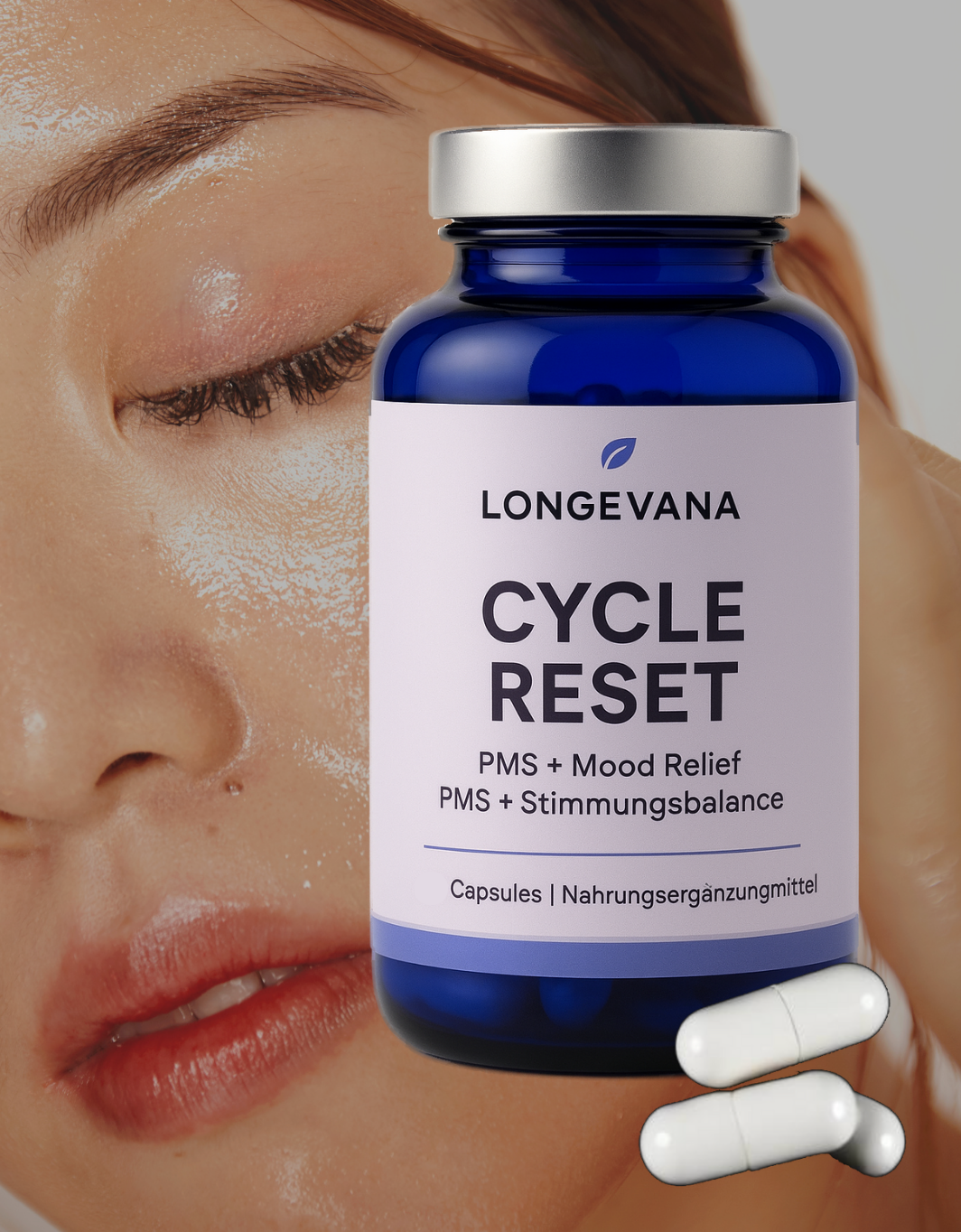 Longevana Cycle Reset - Natürliche Unterstützung für Deinen Zyklus PMS & Mood Relief