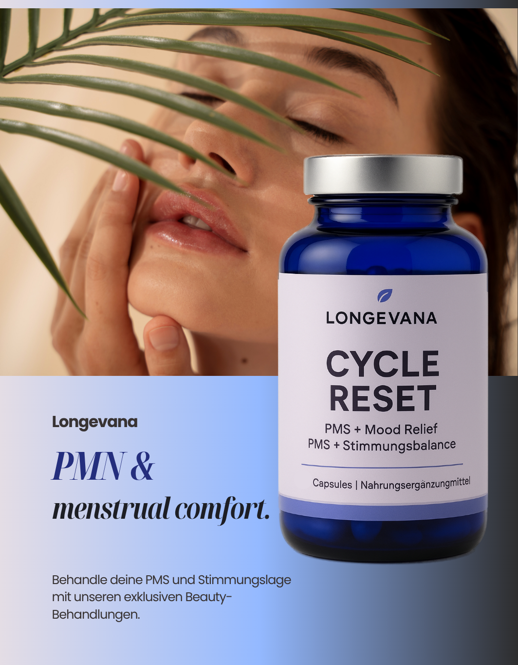 Longevana Cycle Reset - Natürliche Unterstützung für Deinen Zyklus PMS & Mood Relief