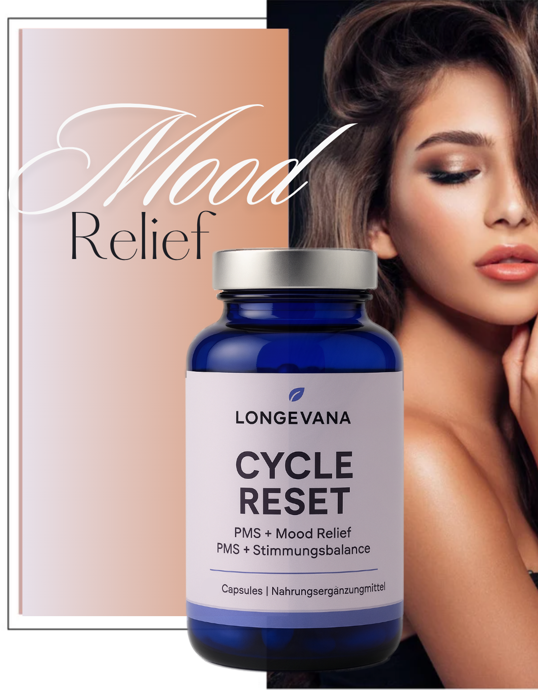 Longevana Cycle Reset - Natürliche Unterstützung für Deinen Zyklus PMS & Mood Relief