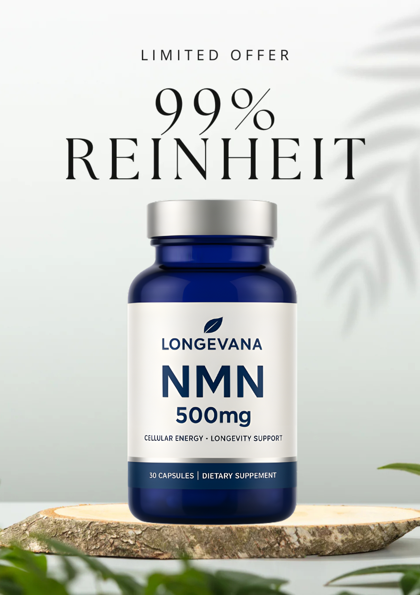 NMN 500mg - NAD+ Booster | Longevana