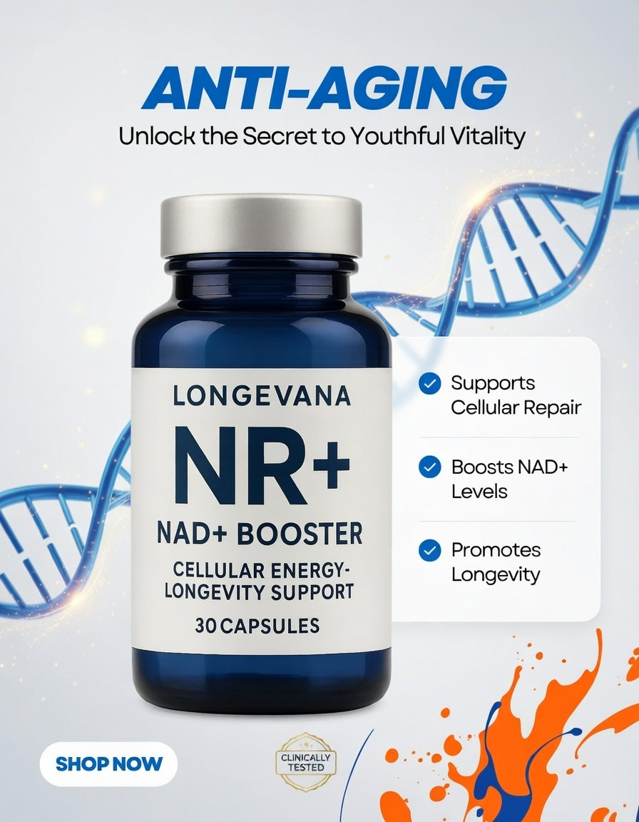 NR+ NAD+ Booster for Optimal Cellular Energy and Longevity
